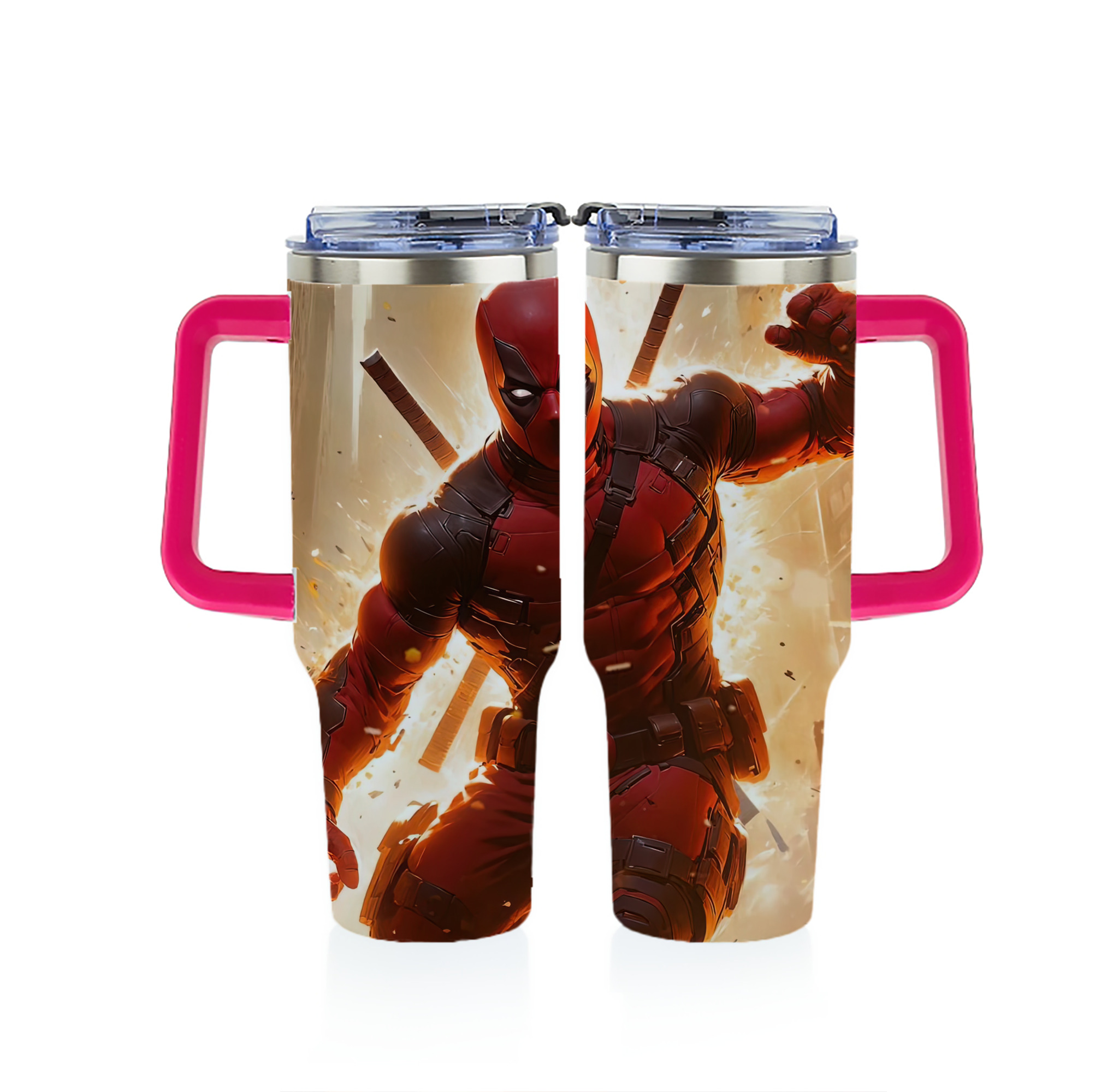 （画像用） Deadpool デッドプール 1200ｍLフルプリント車用タンブラー
